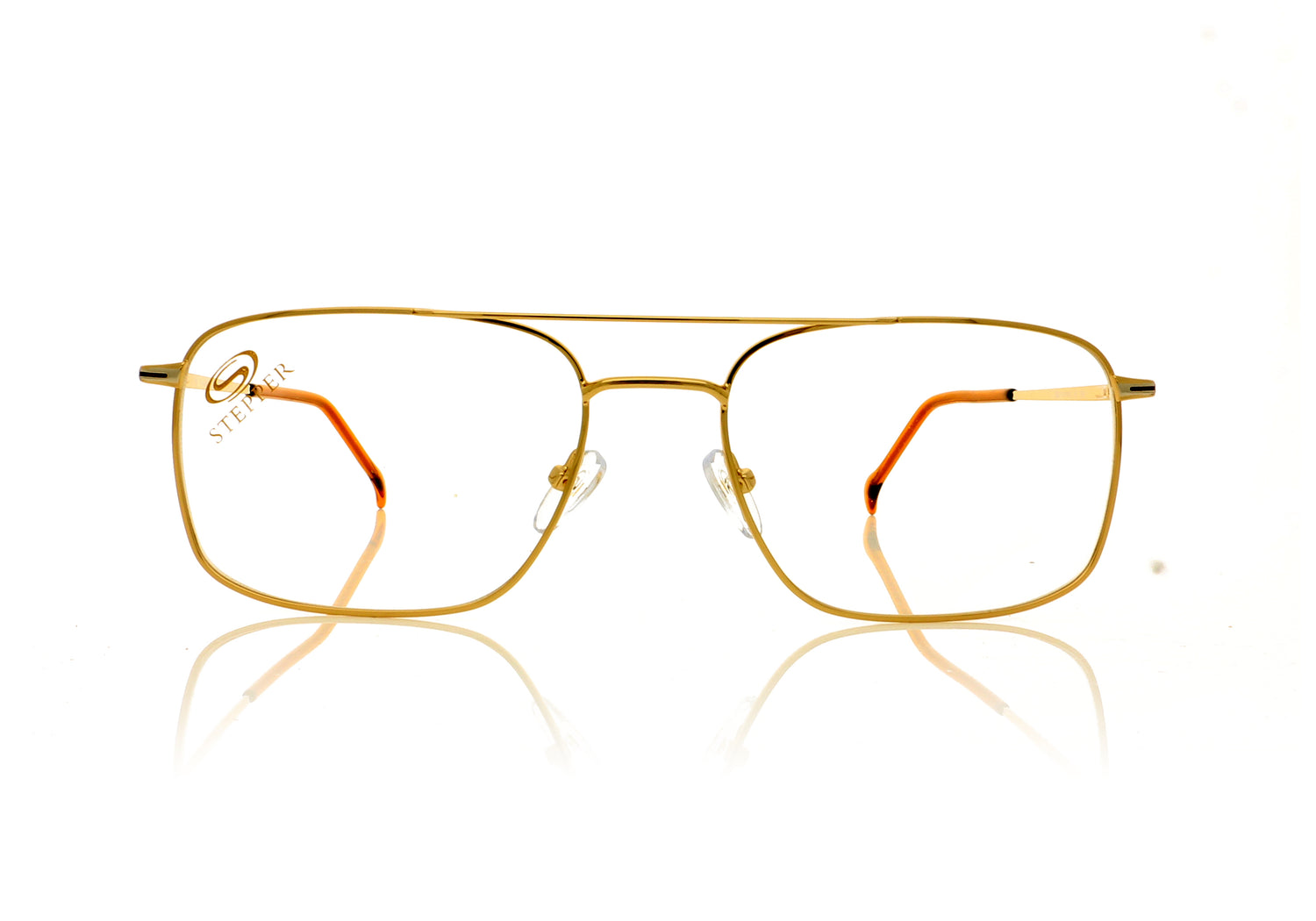 Stepper SI-6016 SI6016 F012 Gold Glasses - Front