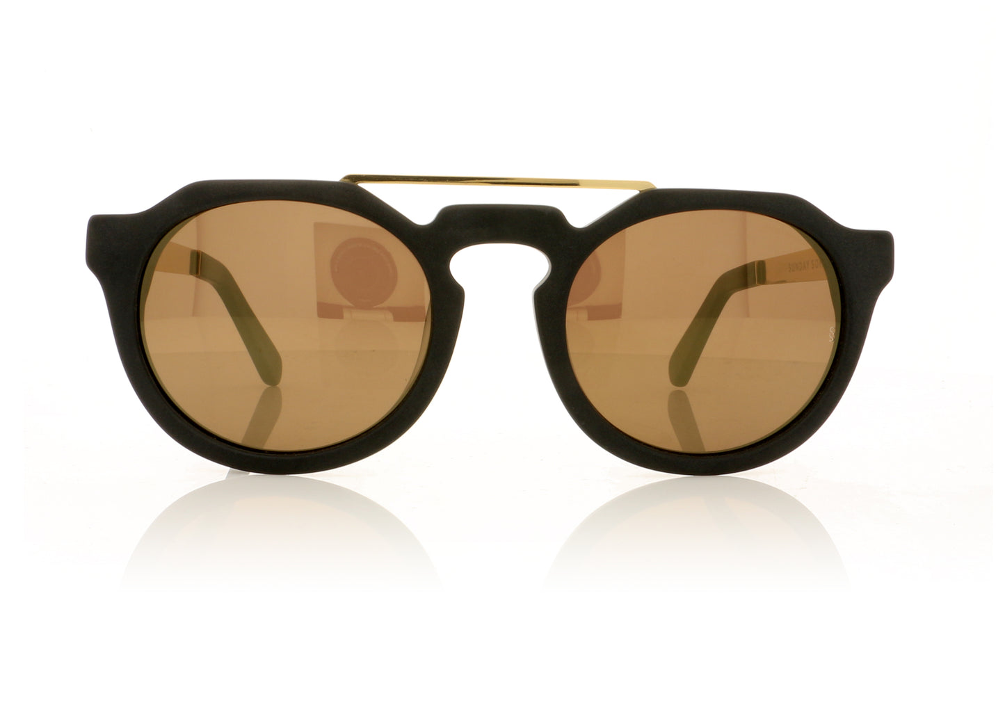 Sunday Somewhere Heeyeh 10 MAT Matte Black Sunglasses - Front