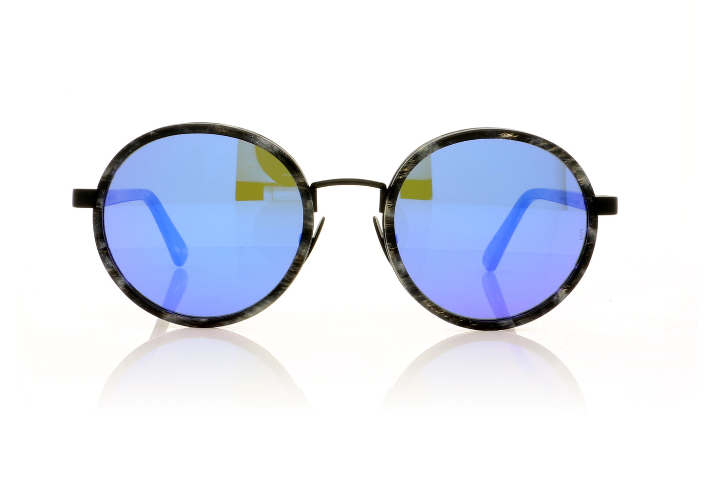 Sunday Somewhere Ned 32 PUR Grey Print Sunglasses - Front