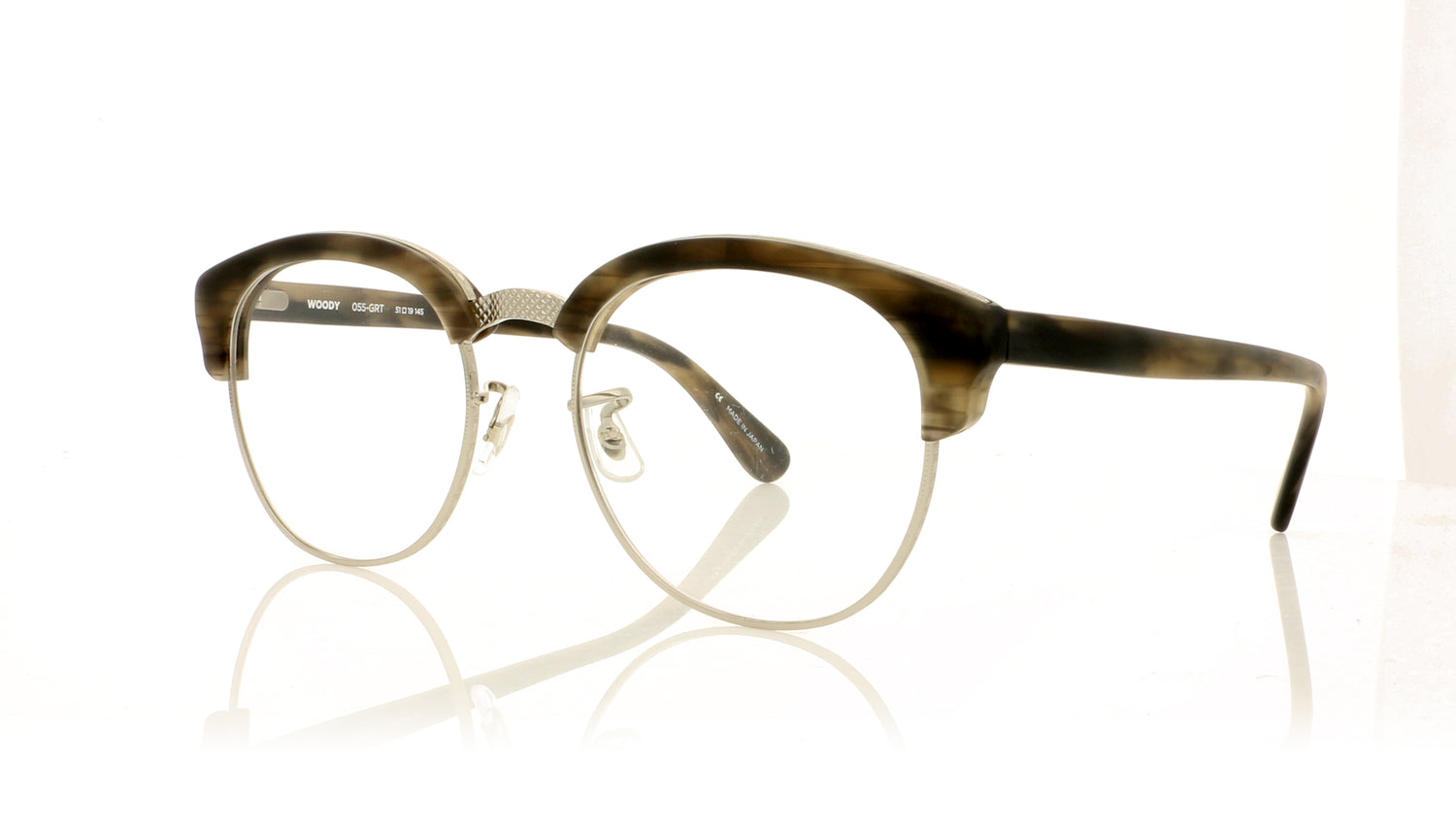 Sunday Somewhere Woody 55 GRT Grey Shades Glasses - Angle