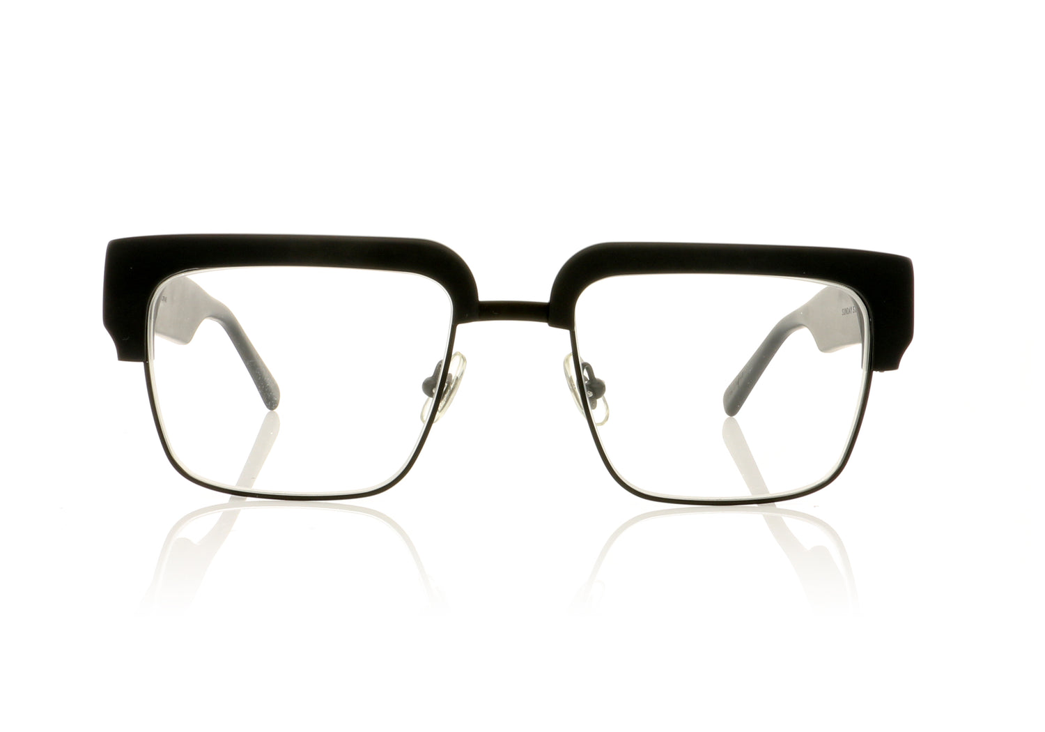Sunday Somewhere HUY 132-BLK Matt Black Glasses - Front