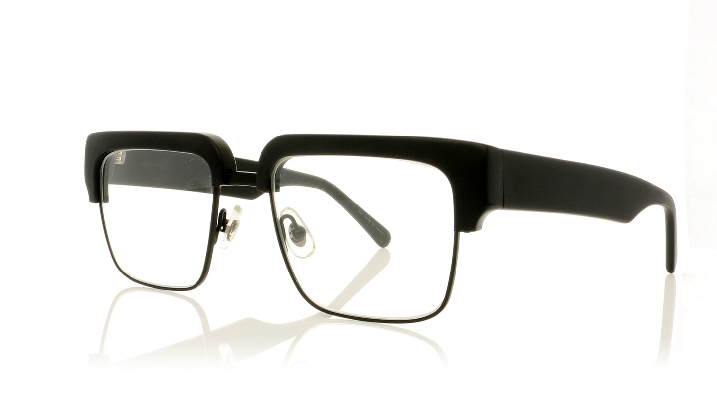 Sunday Somewhere HUY 132-BLK Matt Black Glasses - Angle