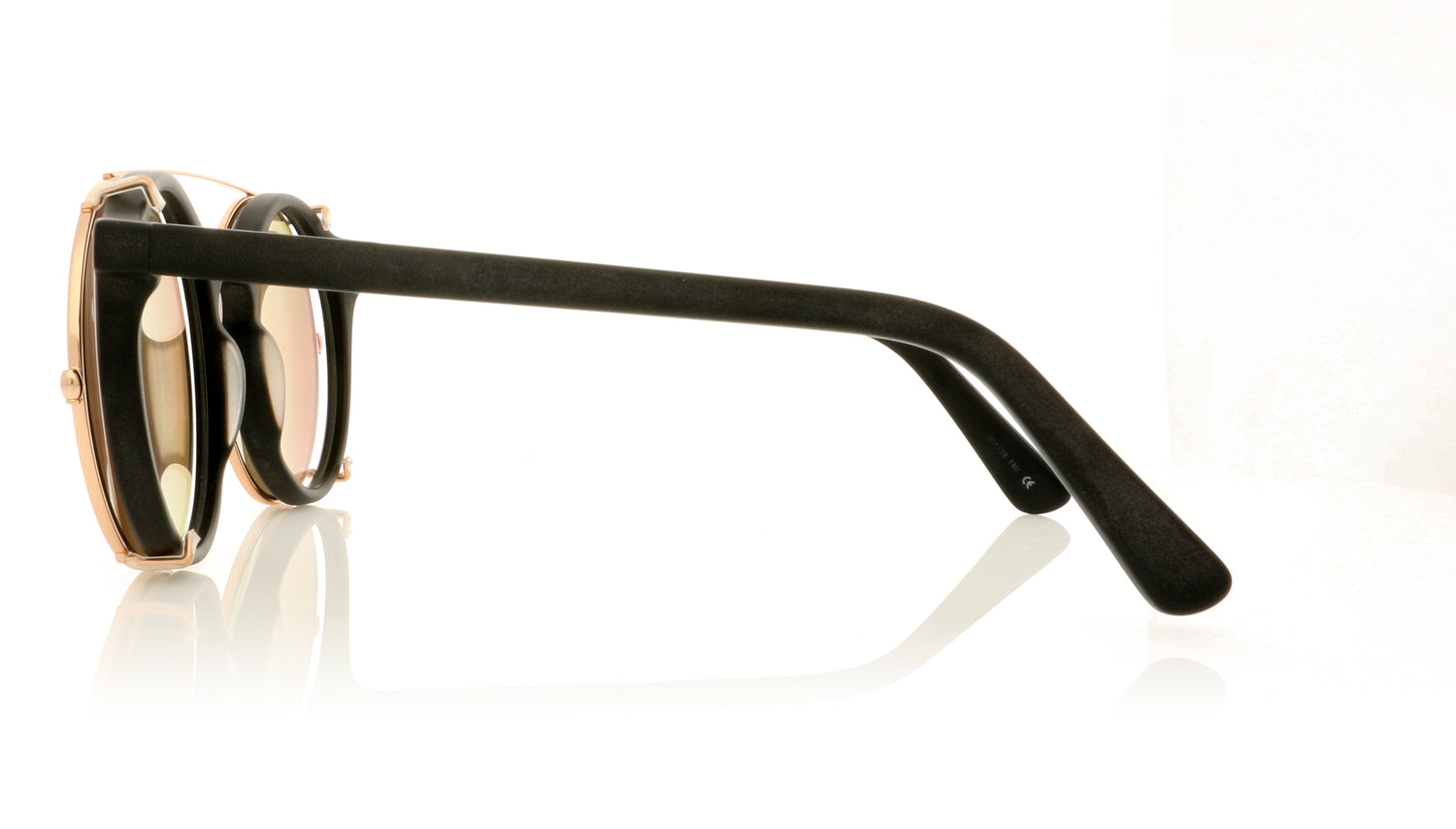 Sunday Somewhere Lorenzo 048 MAT Matt Black Glasses - Side
