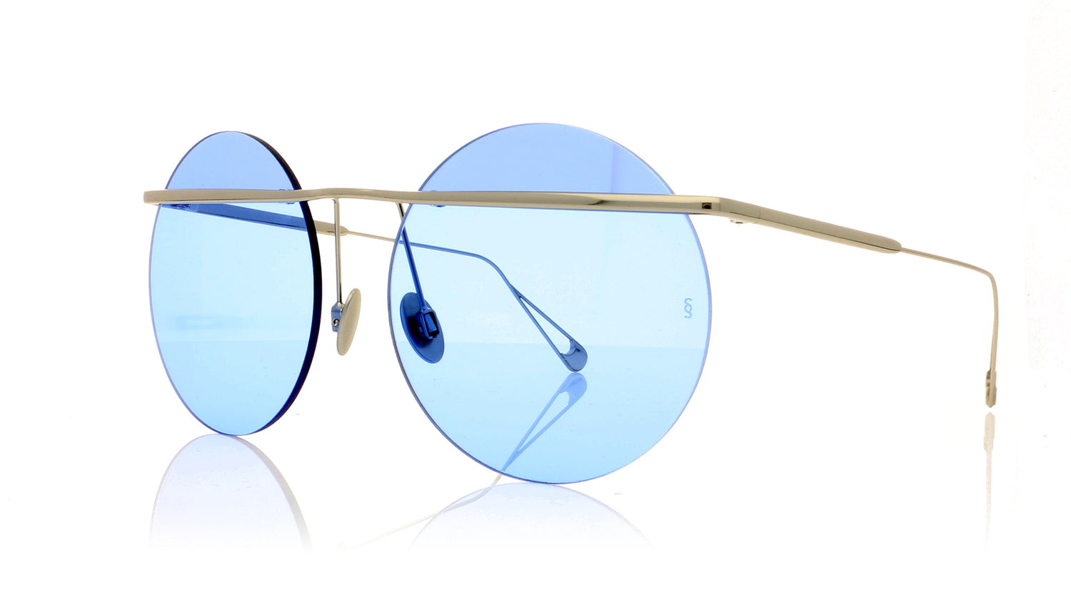 Sunday Somewhere Minggu 142-SKY Silver Sunglasses - Angle