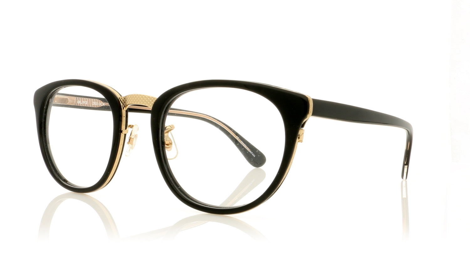 Sunday Somewhere Olive 053-BLK Black Glasses - Angle