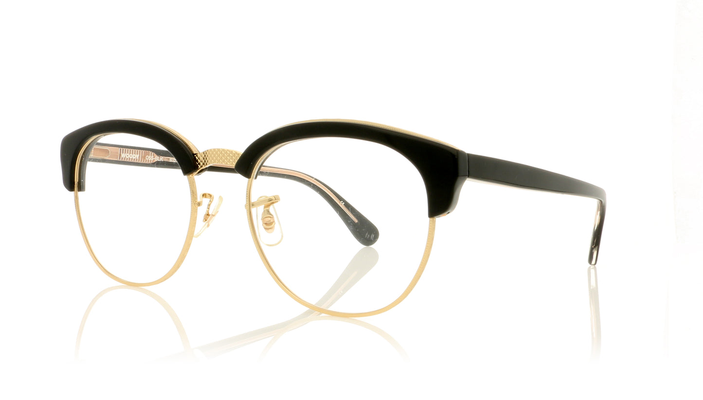 Sunday Somewhere Woody 055-MAT Matt Black Glasses - Angle