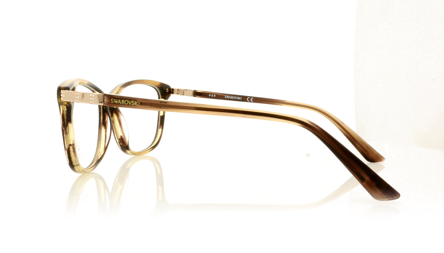 Swarovski Asia SW5185 Gilberta 50 Tortoise Glasses - Side