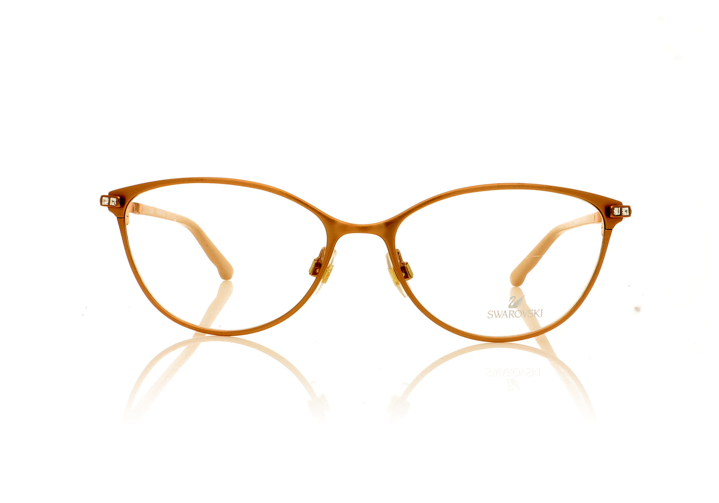 Swarovski Asia SW5186 Glad 37 Peach Glasses - Front