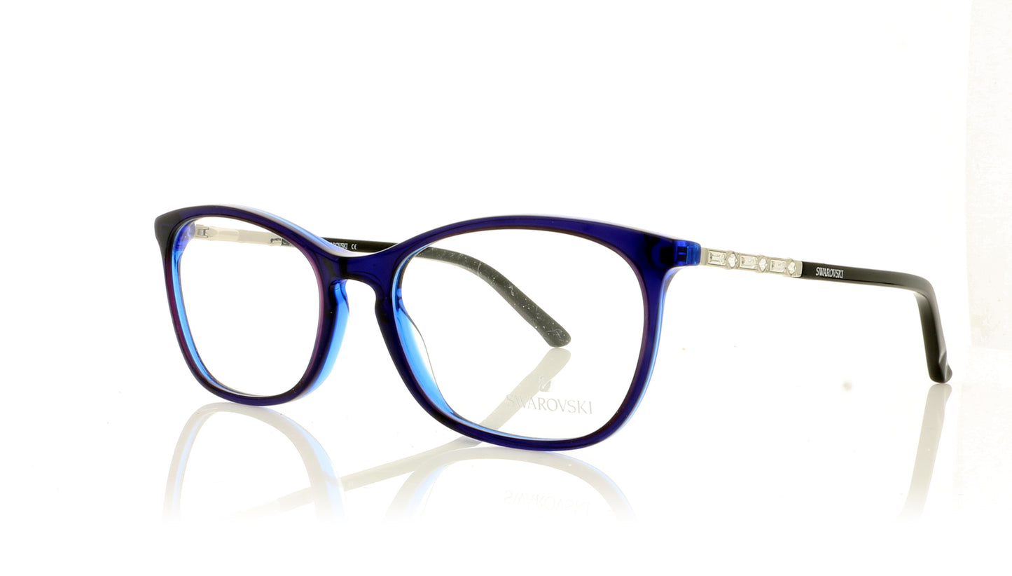 Swarovski Asia SW5164 92 Blue Glasses - Angle