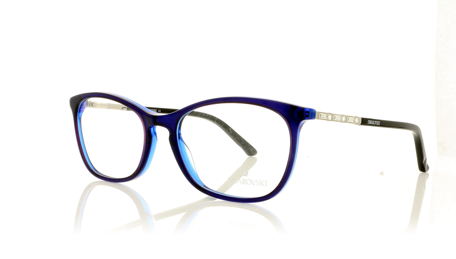 Swarovski Asia SW5164 92 Blue Glasses - Angle
