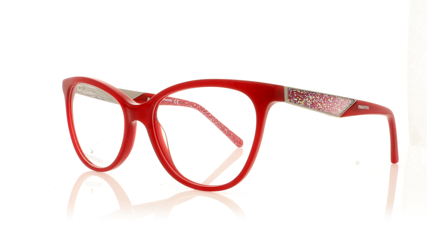 Swarovski Asia SW5276 66 Red Glasses - Angle