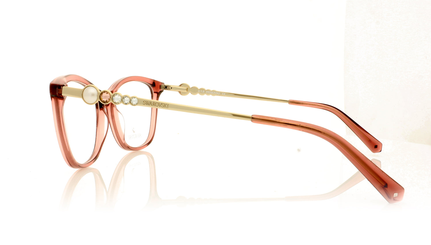 Swarovski Asia SK5276 SW5276 72 Pink Glasses - Side