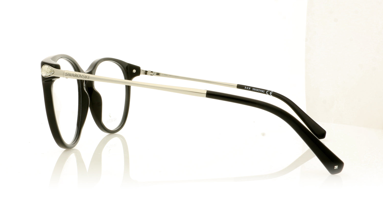 Swarovski SK5372/V 1 Black Glasses - Side