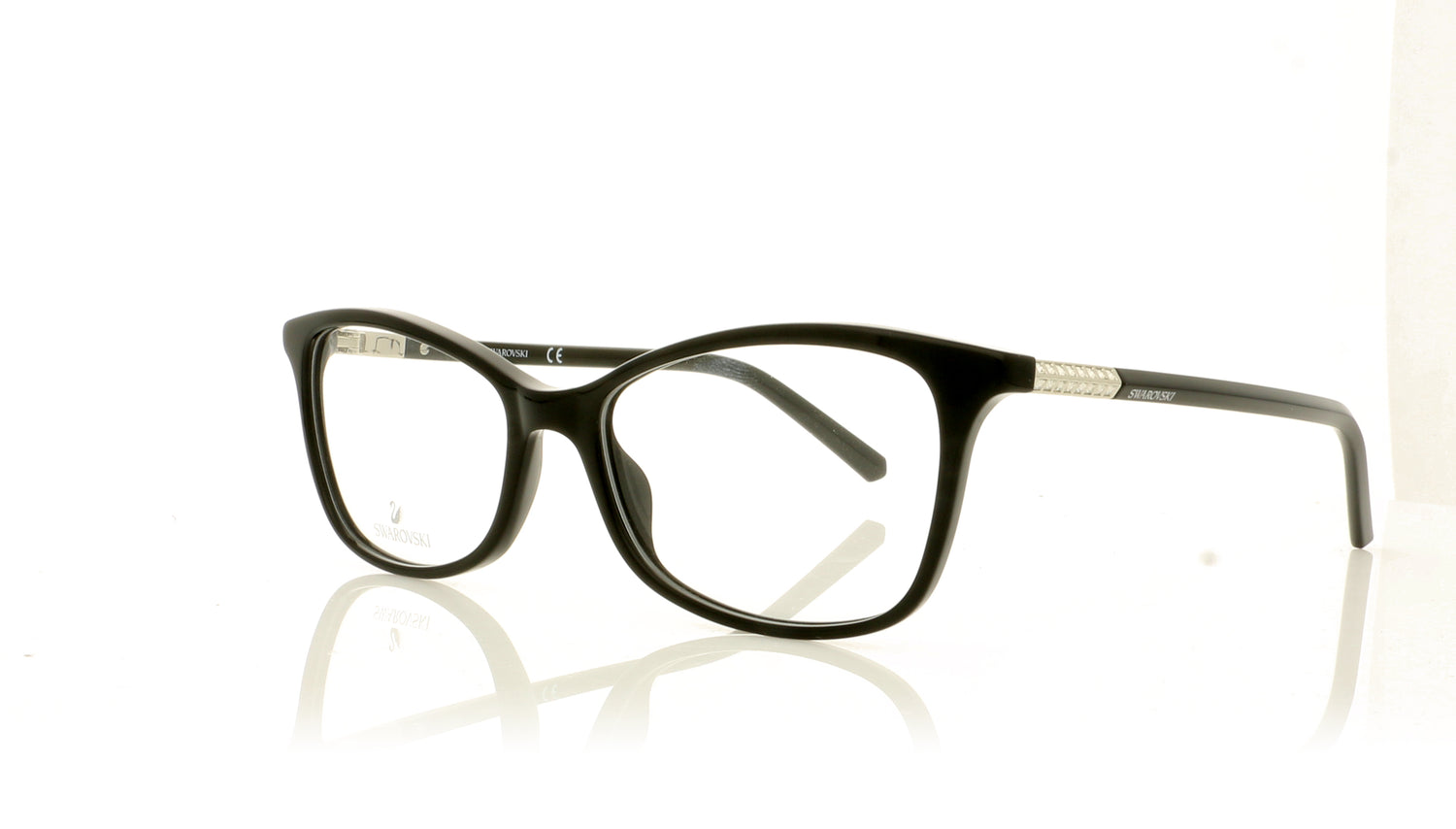 Swarovski SK5239 SW 5239 1 Black Glasses - Angle