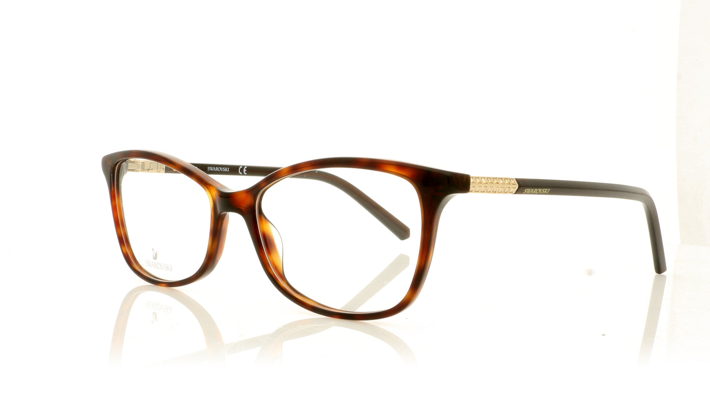 Swarovski SK5239 SW 5239 52 Tortoise Glasses - Angle