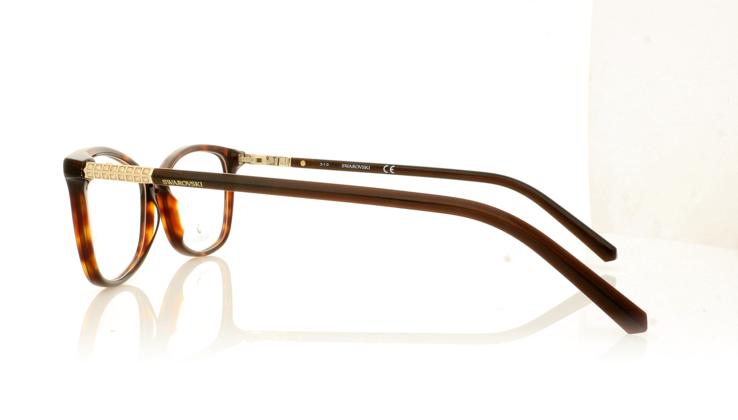 Swarovski SK5239 SW 5239 52 Tortoise Glasses - Side