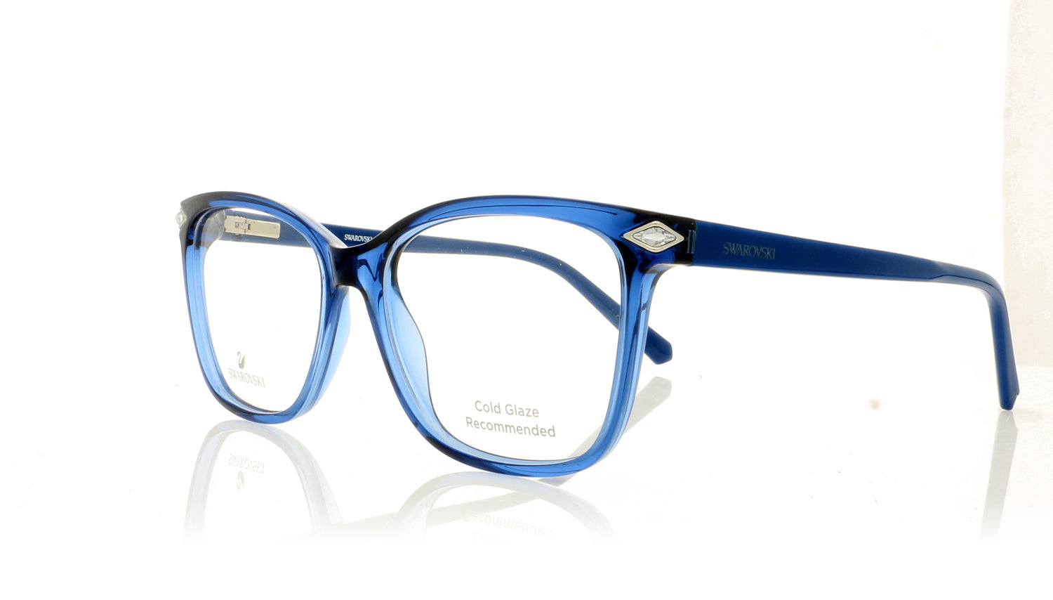 Swarovski SK5298/V SW 5298 87 Blue Glasses - Angle
