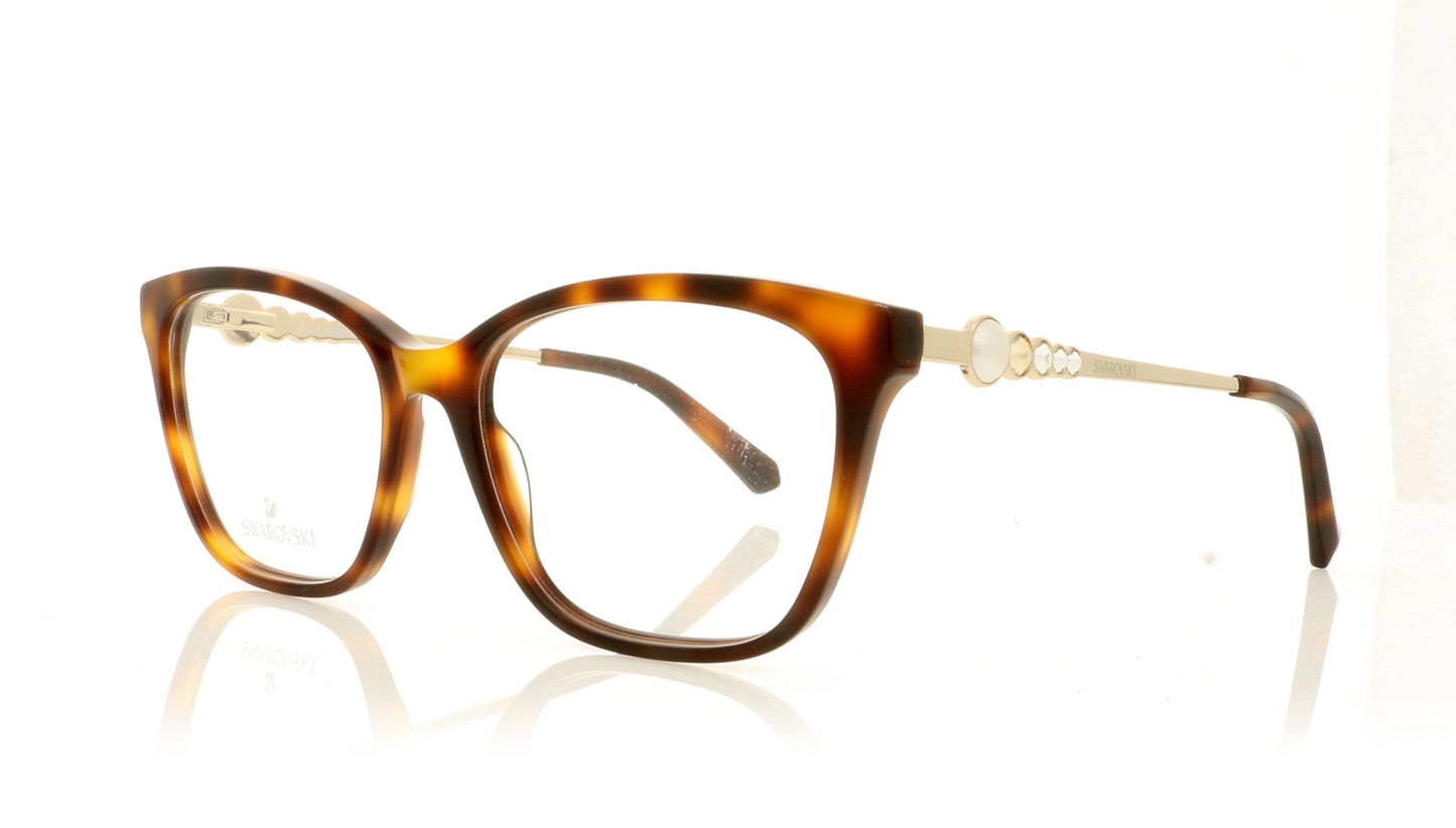 Swarovski SK5306/V SW 5306 52 Tortoise Glasses - Angle