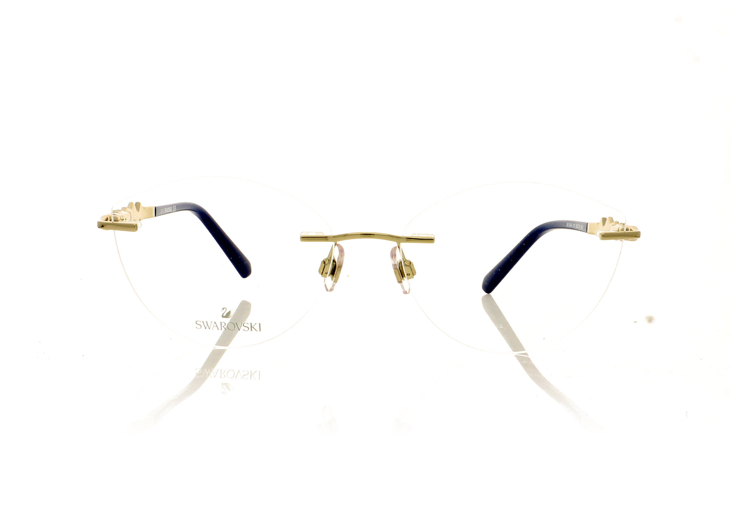 Swarovski SK5346/V SW 5346 16 Silver Glasses - Front