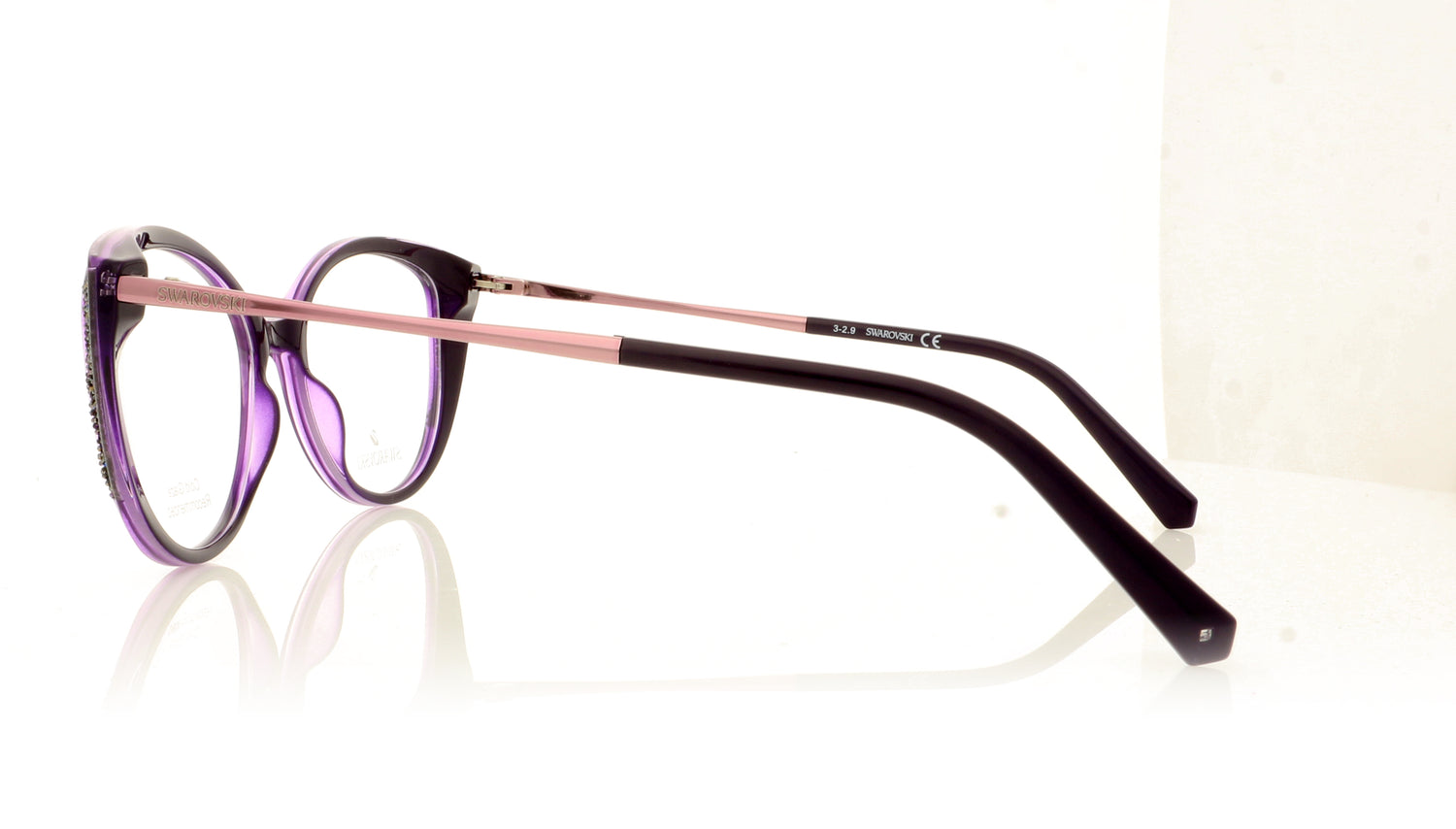 Swarovski SK5362/V SW 5362 81 Purple Glasses - Side