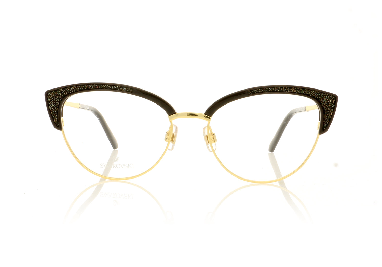 Swarovski SK5363/V SW 5363 48 Black Glasses - Front