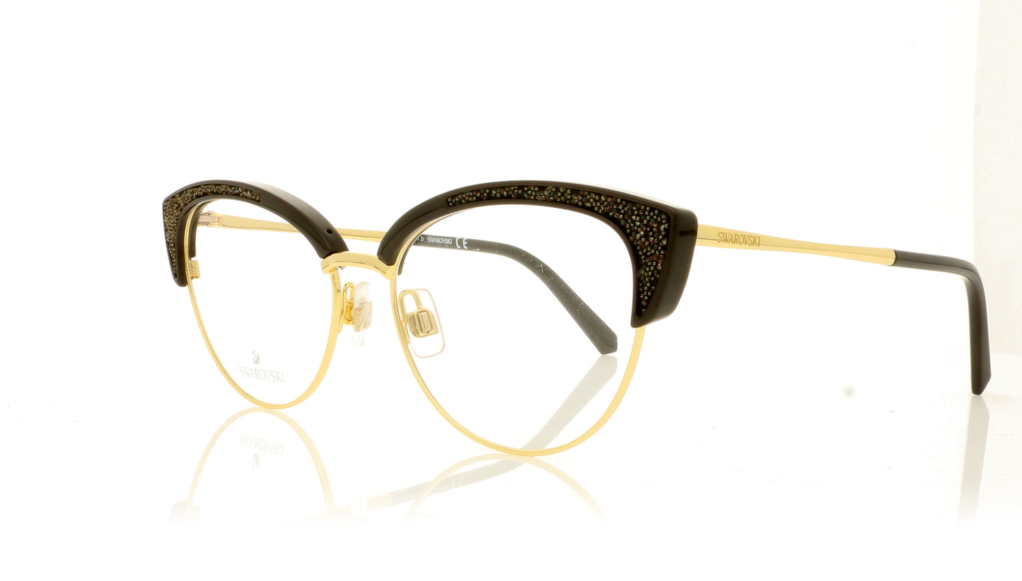 Swarovski SK5363/V SW 5363 48 Black Glasses - Angle