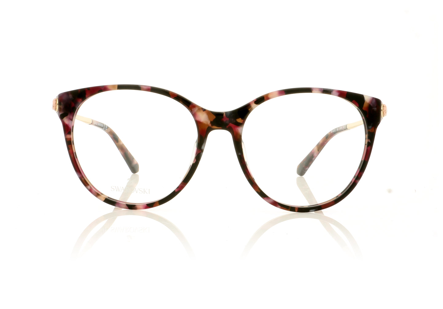 Swarovski SK5372/V SW 5372 55 Pink Tortoise Glasses - Front