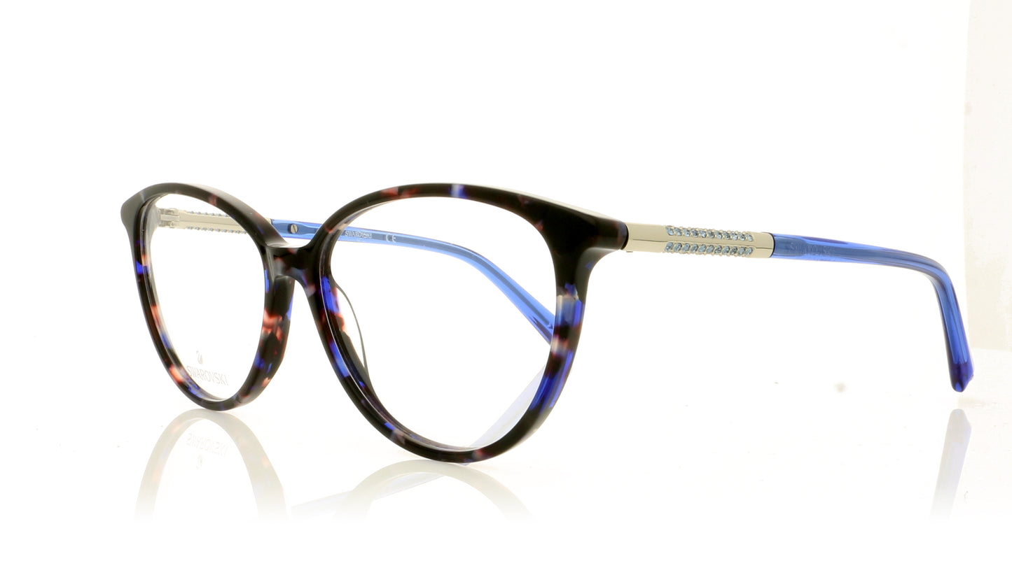 Swarovski SK5385/V SW 5385 55 Blue Glasses - Angle