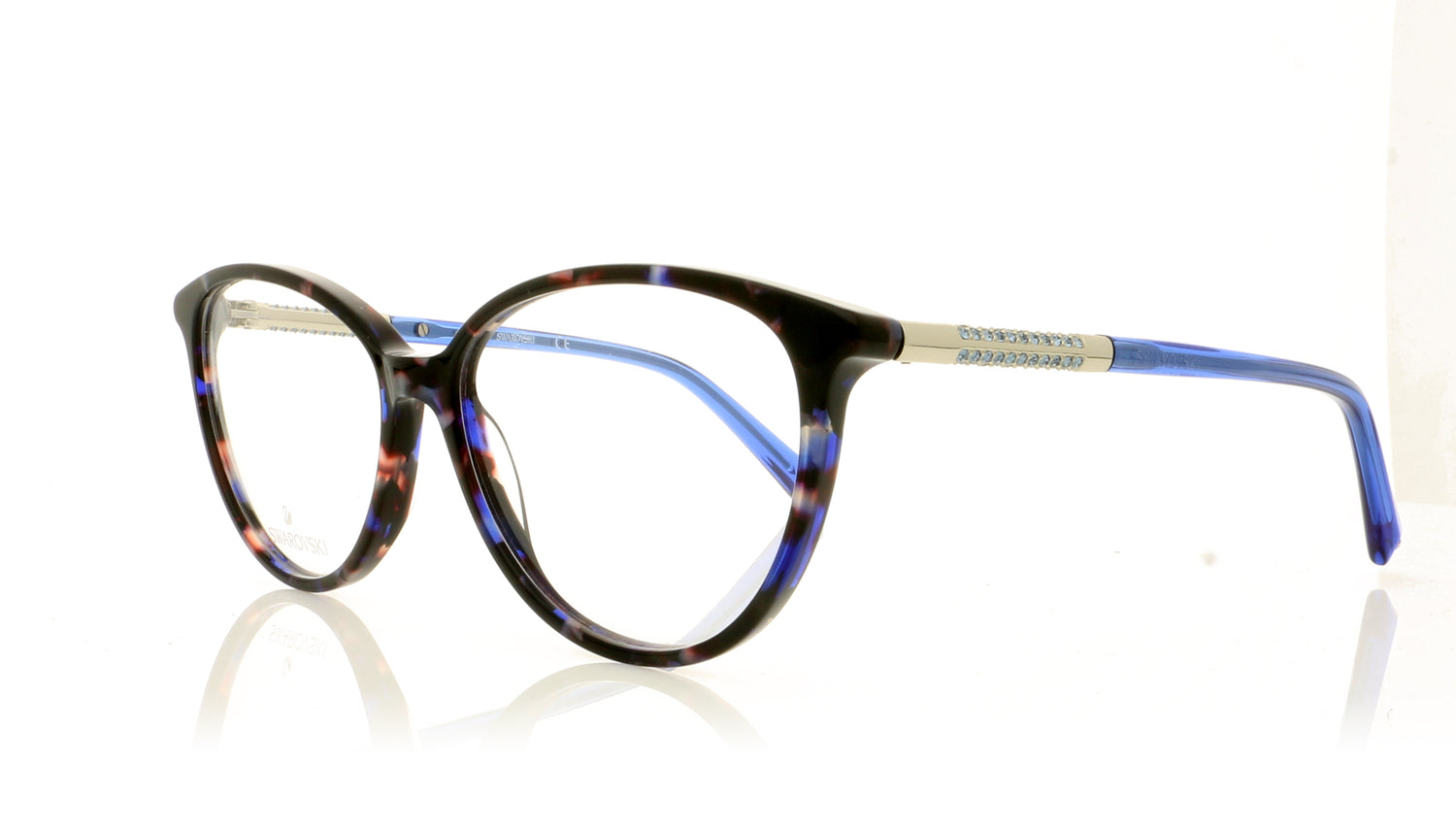 Swarovski SK5385/V SW 5385 55 Blue Glasses - Angle