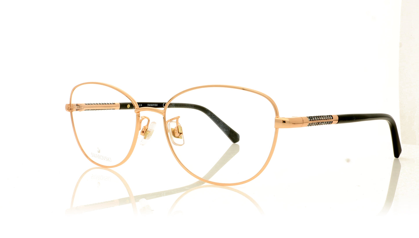 Swarovski SK5386-H/V SW 5386 33 Rose Gold Glasses - Angle