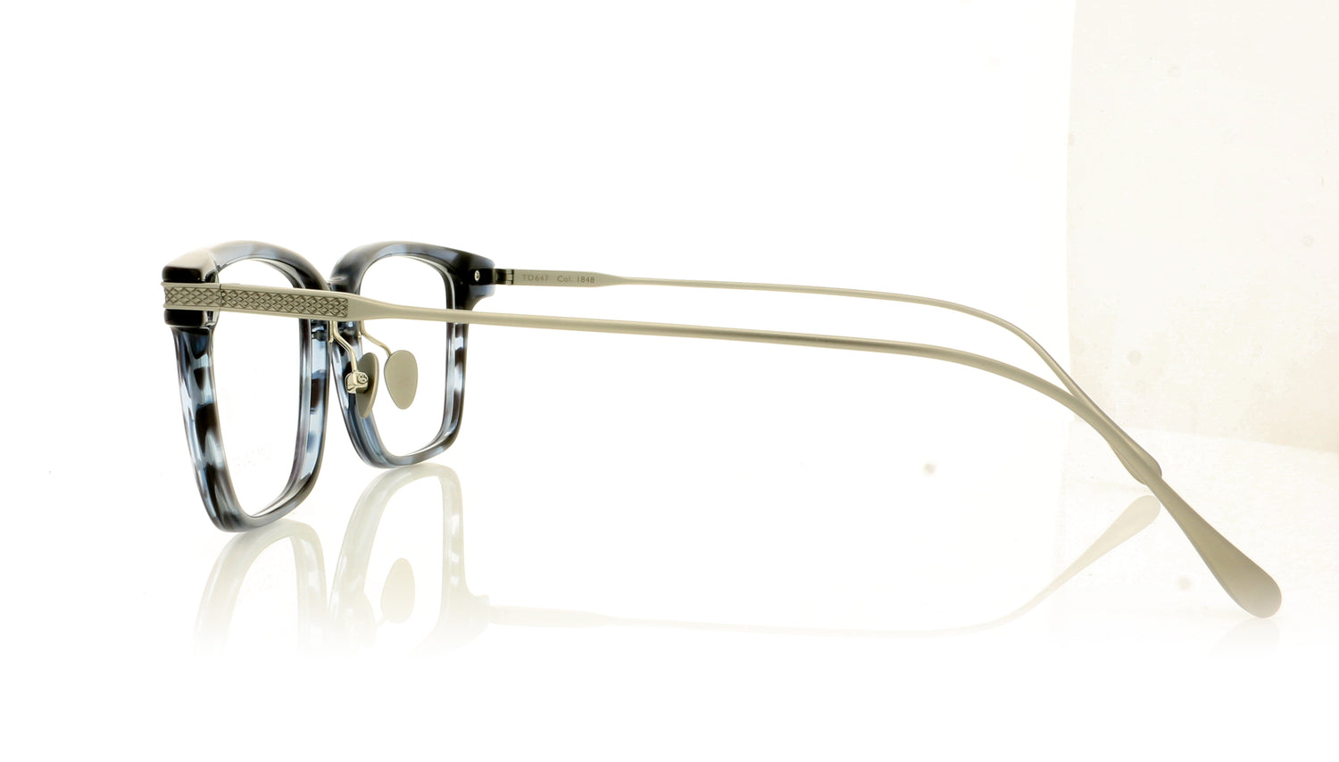Tom Davies TD647 1848 Smoked Blue Glasses - Side