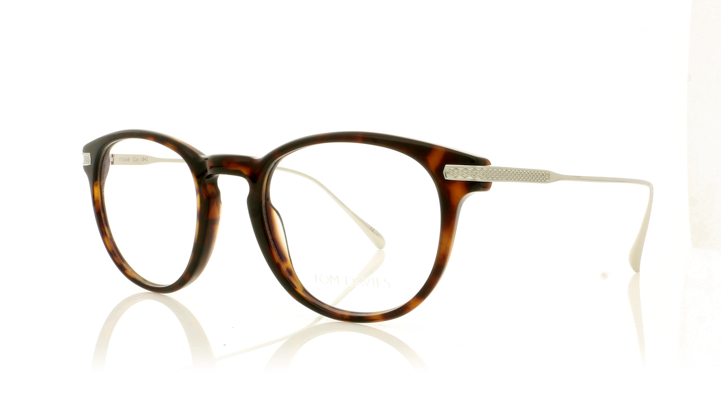 Tom Davies TD648 1842 Havana Glasses - Angle
