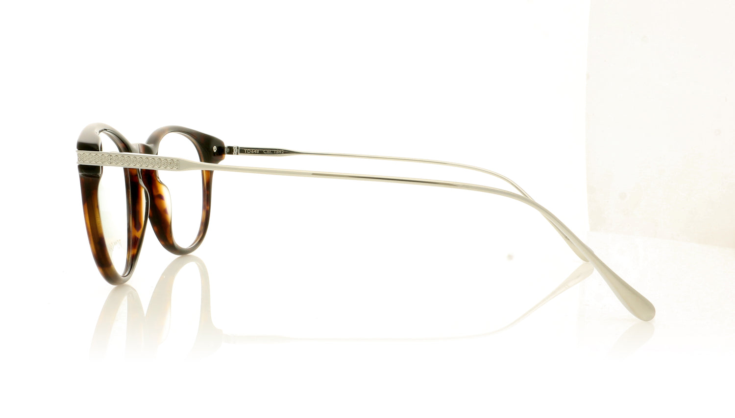 Tom Davies TD648 1842 Havana Glasses - Side