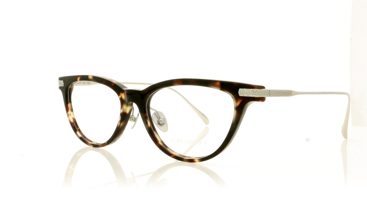 Tom Davies TD649 1855 Havana Glasses - Angle
