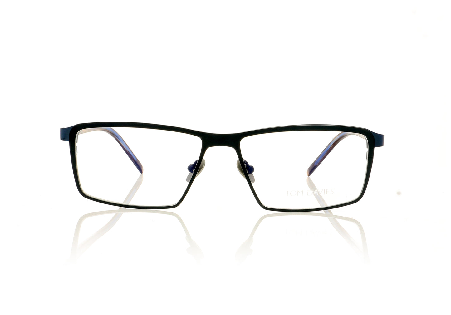 Tom Davies TD634 TD-634 PB Polished Blue Glasses - Front