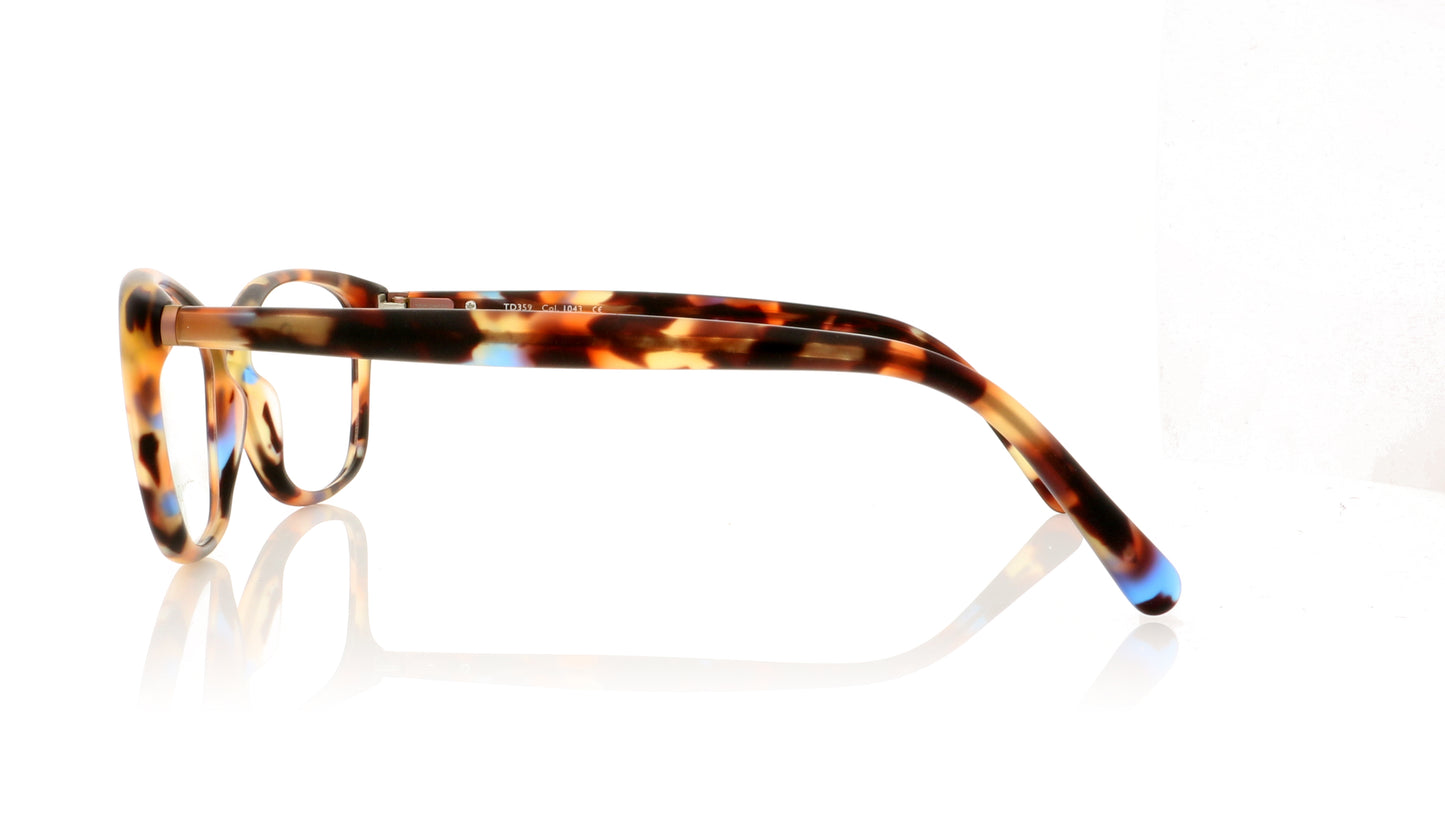 Tom Davies TD359 1043 Matt Tortoise Glasses - Side