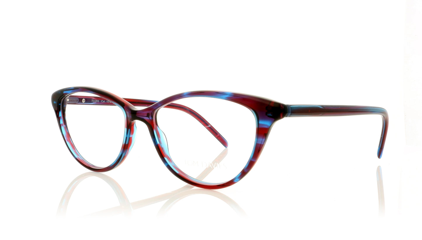 Tom Davies TD393 C1018 Smoked Cyan-Ruby-Blue Glasses - Angle