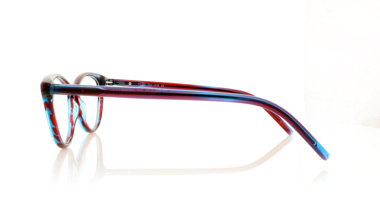 Tom Davies TD393 C1018 Smoked Cyan-Ruby-Blue Glasses - Side
