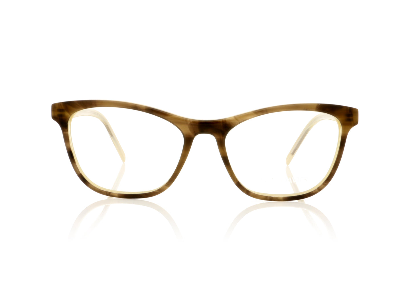 Tom Davies TD397 1186 Khaki Green & Brown Glasses - Front