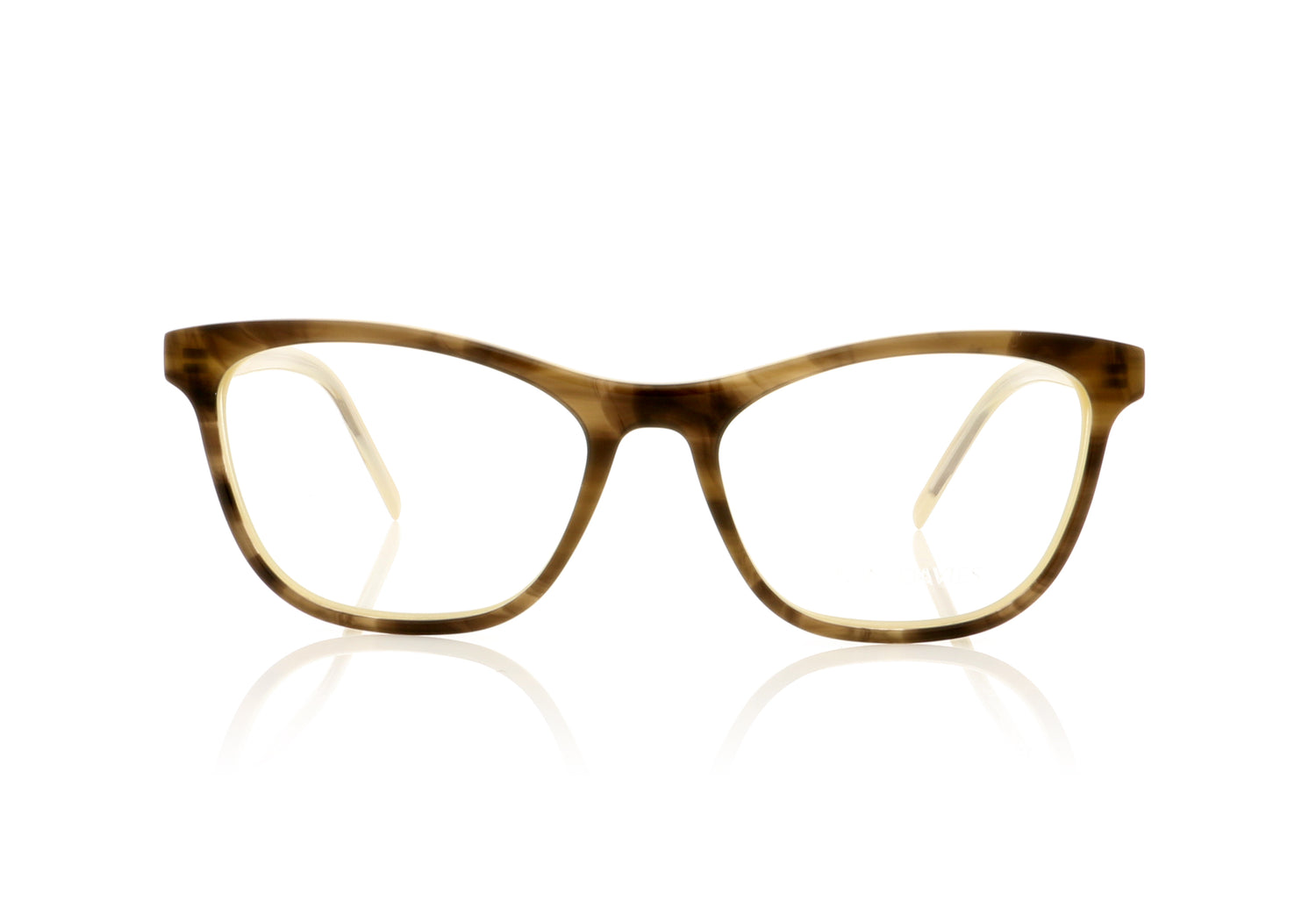 Tom Davies TD397 1186 Khaki Green & Brown Glasses - Front
