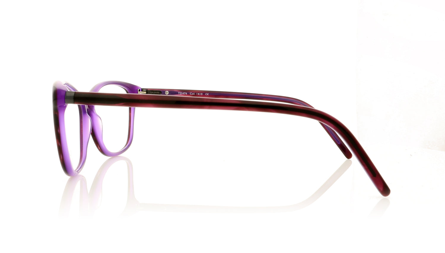 Tom Davies TD476 1410 Crystal Purple Glasses - Side