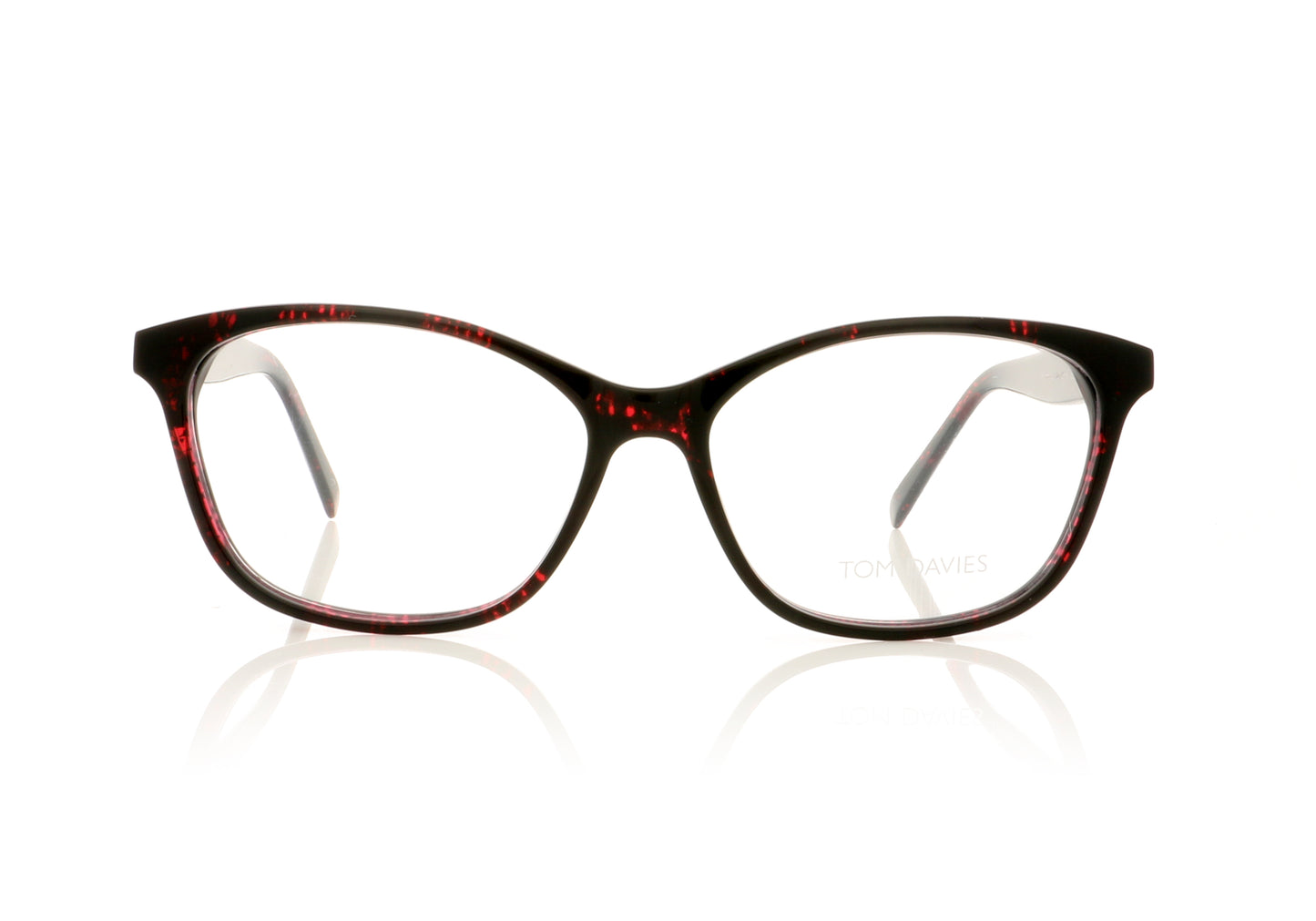 Tom Davies TD478 1442 Pink Tortoise Glasses - Front