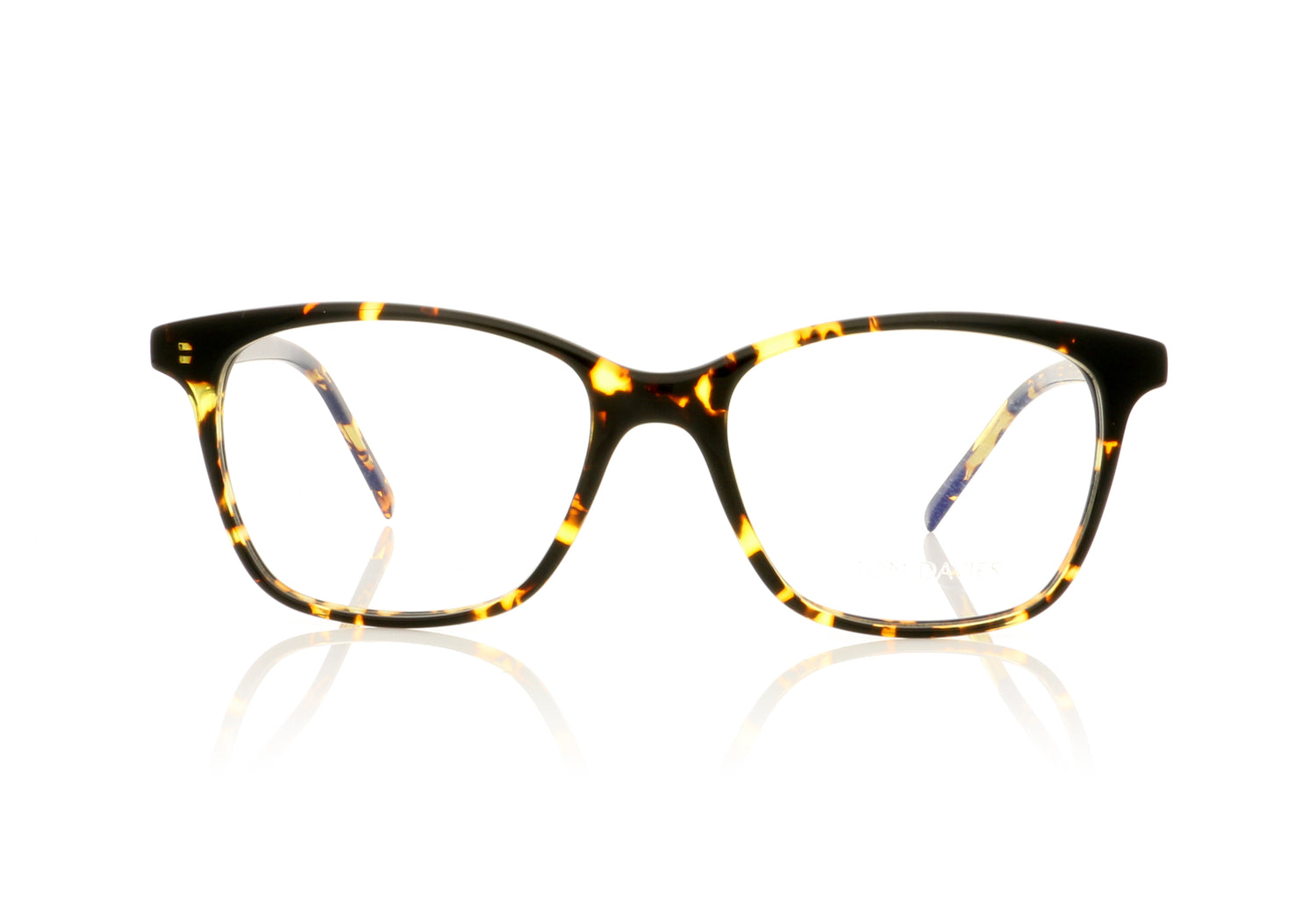 Tom Davies TD484 1264 Deep Yellow with Black Glasses - Front