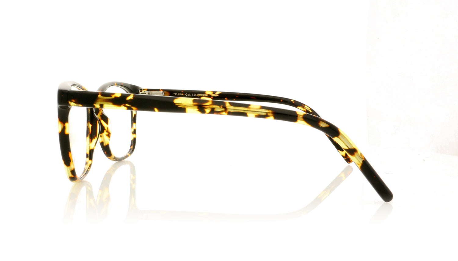 Tom Davies TD484 1264 Deep Yellow with Black Glasses - Side