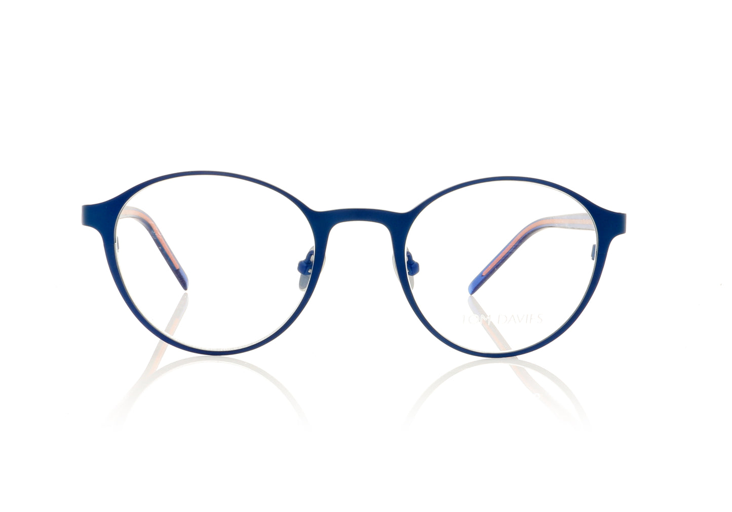 Tom Davies TD492 C1475 Matt Electric Blue Glasses - Front