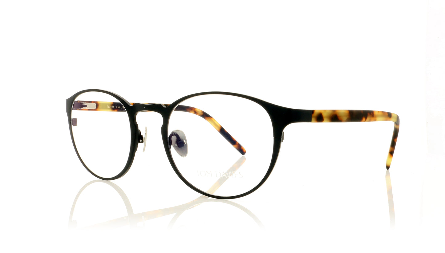Tom Davies TD496 C1488 Matt Tokyo Tortoise Glasses - Angle