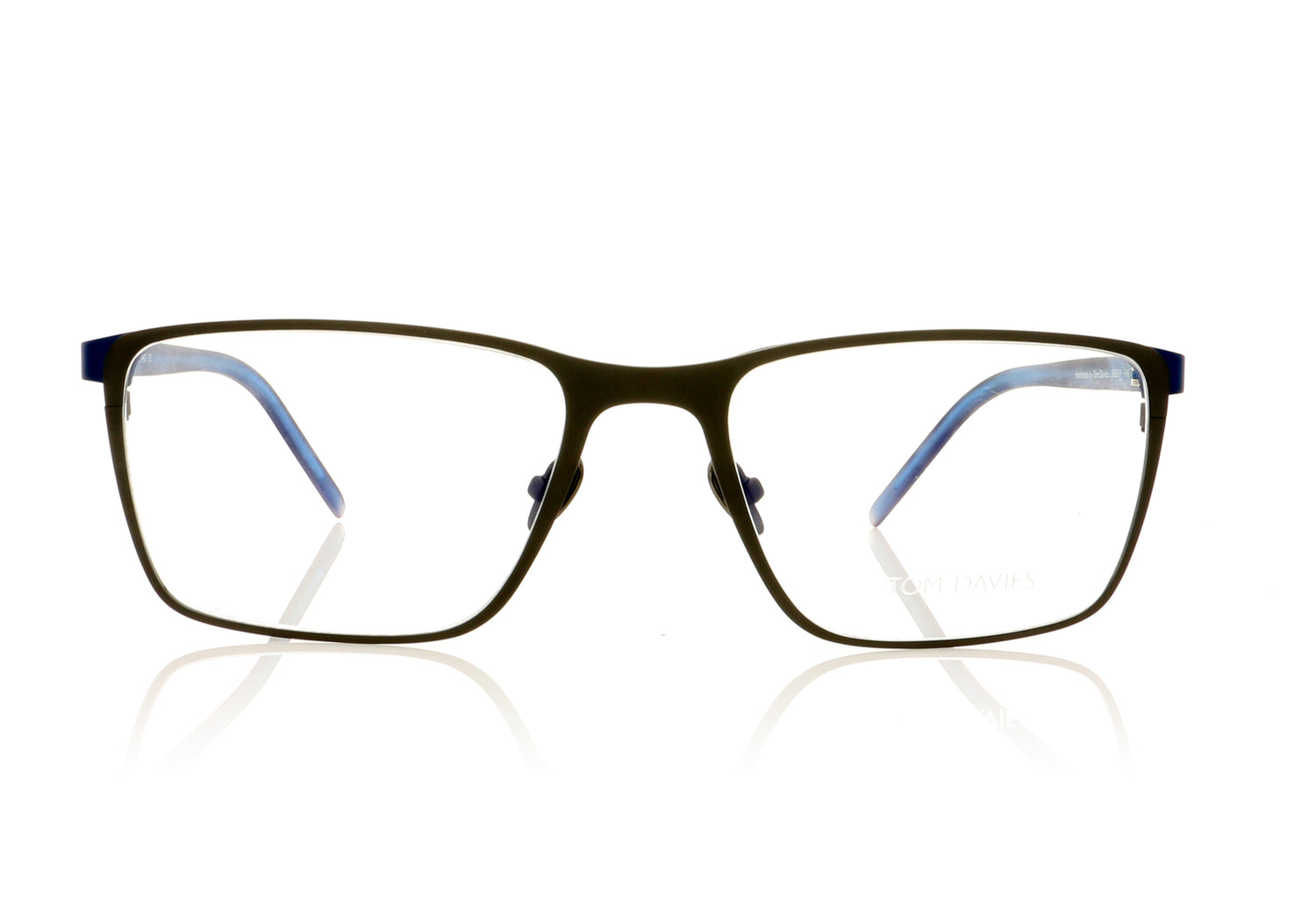 Tom Davies TD497 1492 Matt Electric Blue Glasses - Front