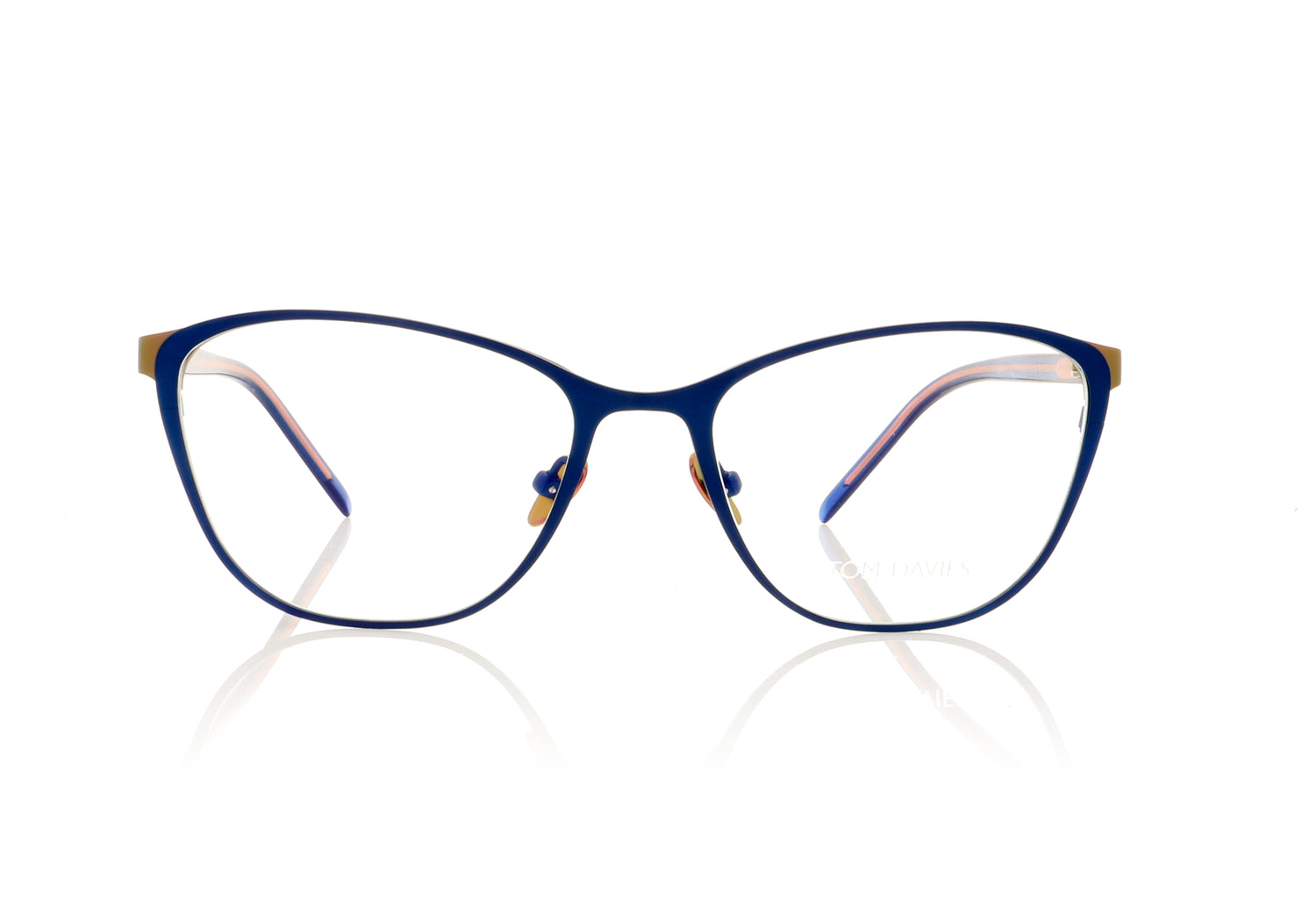 Tom Davies TD500 C1506 Matt Pink Matt Electric Blue Glasses - Front