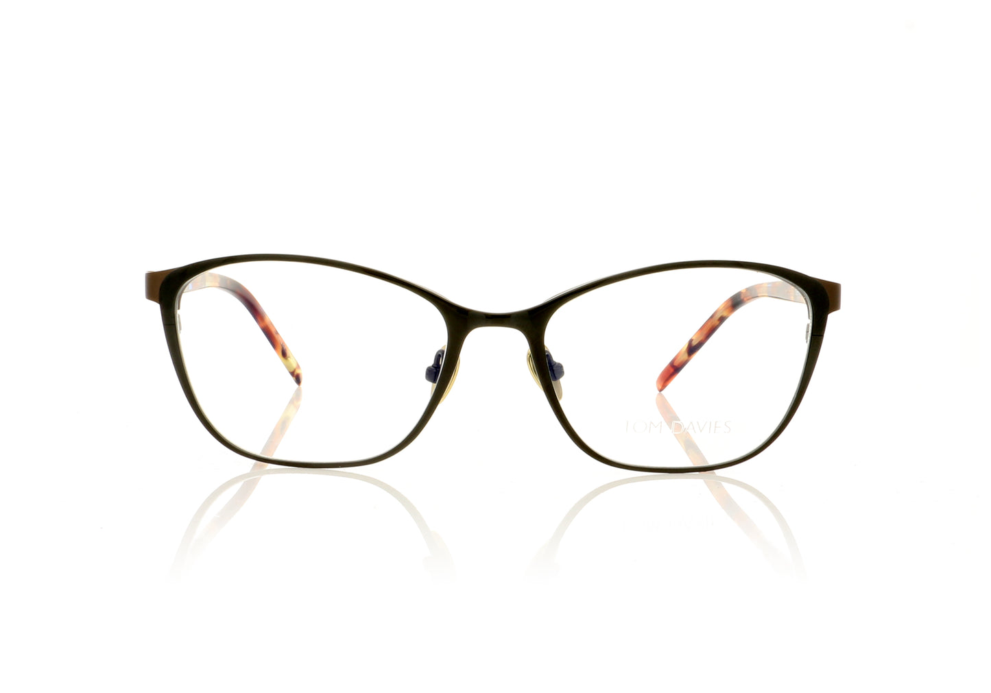 Tom Davies TD501 C1509 Matt Brown Glasses - Front