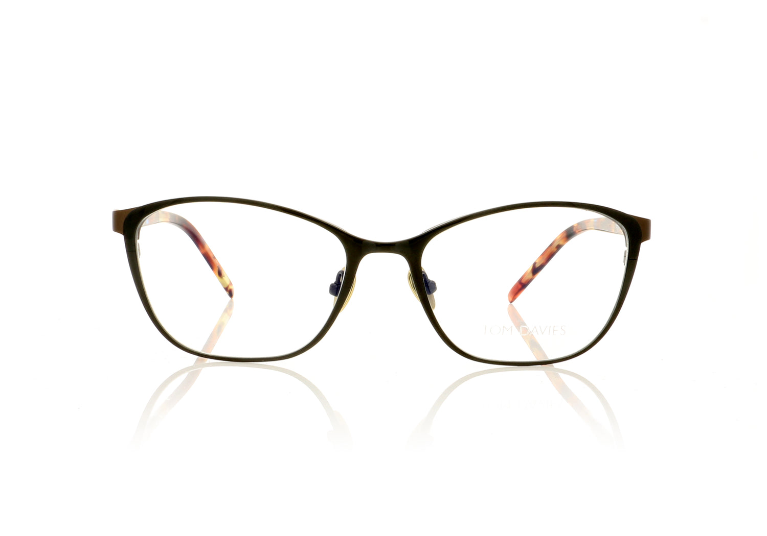 Tom Davies TD501 C1509 Matt Brown Glasses - Front
